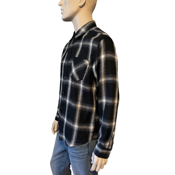 Jachs New York Shirt Recycled Flannel Plaid Tartan Cotton Blend Save the World - Picture 4 of 13